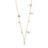 ❤️Collar de plata dorada y circonitas, de Salvatore Plata, 213C0091.