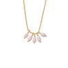 Gargantilla de plata dorada con perlas de agua dulce, de Salvatore Plata 213C0066.