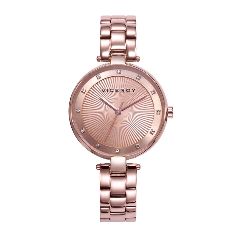 Reloj Viceroy de mujer Chic en acero dorado rosé circonitas en esfera 471300-97.