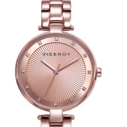 Reloj Viceroy de mujer Chic en acero dorado rosé circonitas en esfera 471300-97.