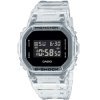 Reloj Casio G-Shock Classic de hombres en resina transparente con caja octogonal, DW-5600SKE-7ER.