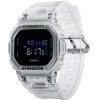 Reloj Casio G-Shock Classic de hombres en resina transparente con caja octogonal, DW-5600SKE-7ER.