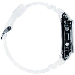 Reloj Casio G-Shock Classic de hombres en resina transparente con caja octogonal, DW-5600SKE-7ER.