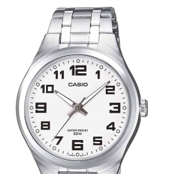 Reloj Casio Collection de hombre plateado con numeración negra, MTP-1310PD-7BVEF.