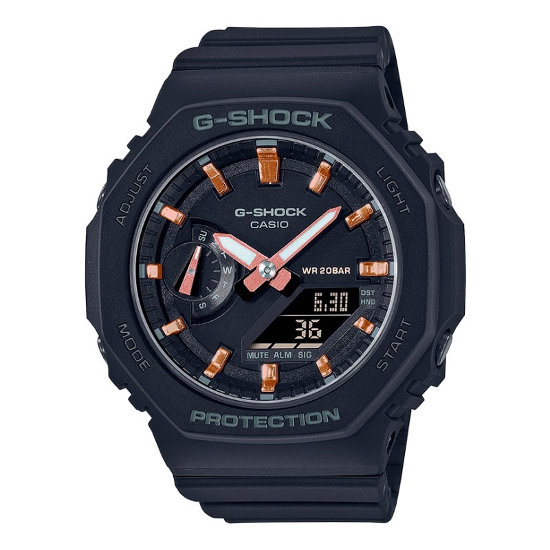 Reloj Casio G-shock Classic Carbon Core de mujer en negro, GMA-S2100-1AER.
