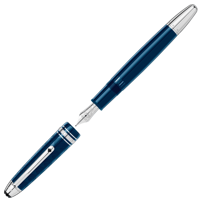 Pluma Montblanc Meisterstück LeGrand La Vuelta al Mundo en 80 Días, en azul, 126198.