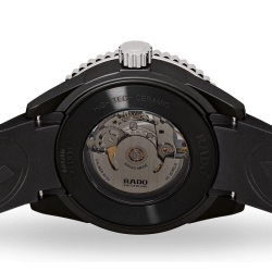 Reloj Rado Captain Cook automático Skeleton, cerámica y correa negra,  R32127156.