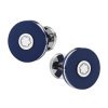 Gemelos Montblanc Pix para hombre en acero y azul, 123812.