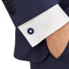 ✨Gemelos Montblanc Pix para hombre en acero y azul, 123812.