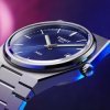 Reloj Tissot PRX de hombre en acero y esfera azul, T1374101104100.