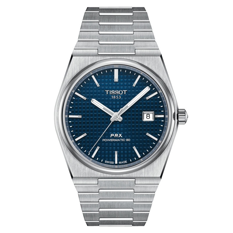 Reloj Tissot PRX Powermatic 80 de hombre, automático y esfera azul, T1374071104100.