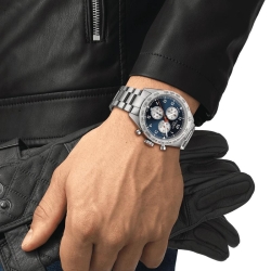 Reloj Tissot PRS 516 de hombre con cronógrafo esfera azul T1316171104200.