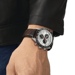 Reloj Tissot PRS 516 Chronograph de hombre con correa marrón, T1316171603200.