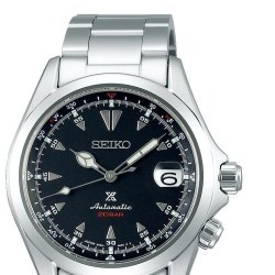 Reloj Seiko Prospex Alpinist automático para hombre esfera negra, SPB117J1.