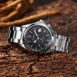 Reloj Seiko Prospex Alpinist automático para hombre esfera negra, SPB117J1.