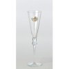 juego de copas de cristal y plata para 50 aniversario de bodas, con bandeja