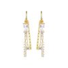 Pendientes de plata dorada y circonitas, Hyra de Luxenter, EH720Y00.