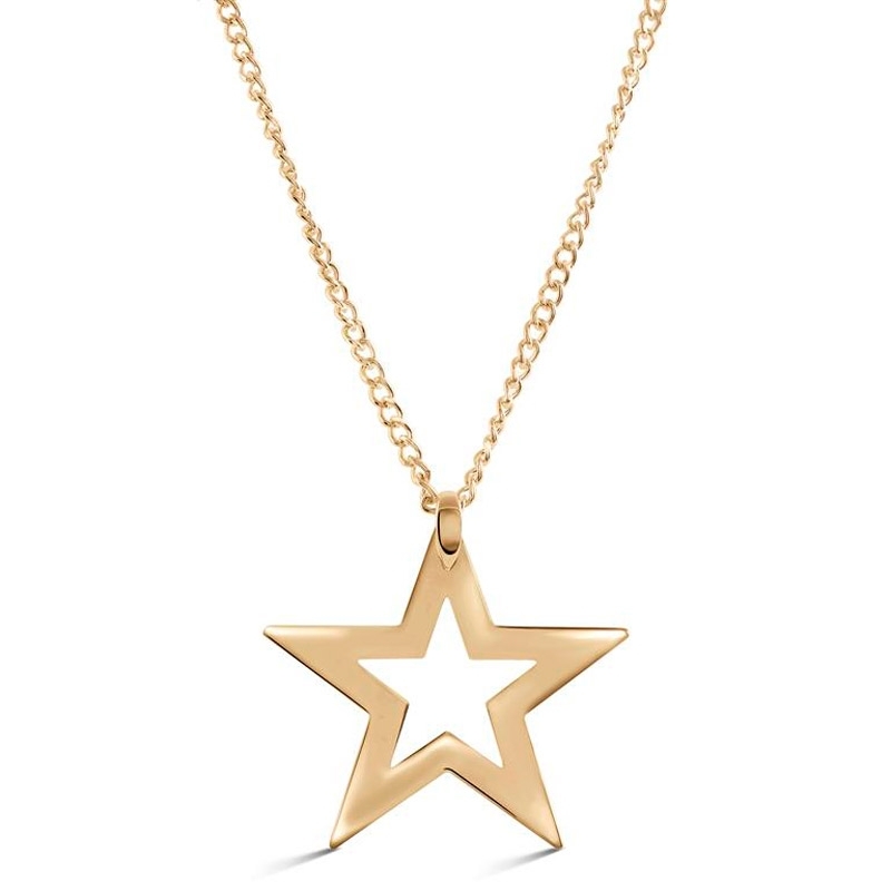 Colgante dorado en forma de estrella Manik, de Luxenter, SGNW262.
