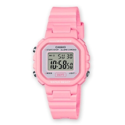Reloj Casio digital de mujer en resina rosa, LA-20WH-4A1EF.