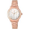 Reloj Tous Glazed de mujer dorado en rosé con esfera plateada, 100350640.