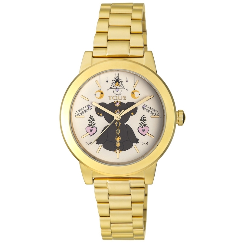 Reloj Tous Magic Time de mujer dorado y con amuletos de la suerte, 100350705.