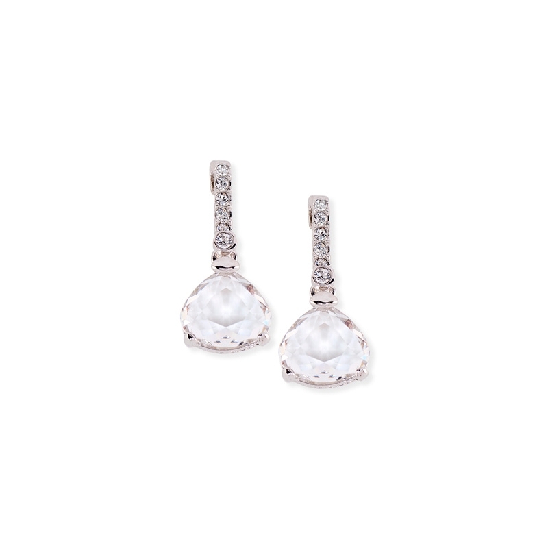 Pendientes de plata rodiada con piedras Swarovski®, de Maximo Betro, 4300.