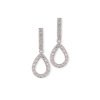 Pendientes de plata rodiada con piedras Swarovski®, de Maximo Betro, 4559.