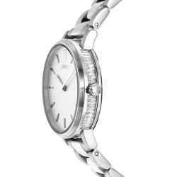 Reloj Tous Rond acero de mujer, con circonitas laterales, 100350590.