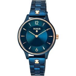 Reloj Tous Len de mujer acero revestido en azul y detalles rosé, 100350605.