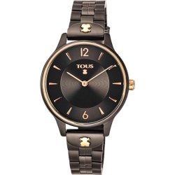 Reloj Tous Len para mujer en acero gris y detalles rosé, 100350610.