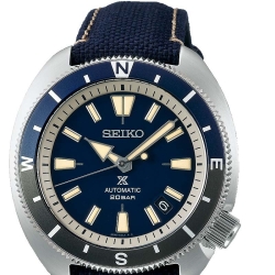 Reloj Seiko Prospex Tierra automático tipo Tortuga Navy o azul, SRPG15K1.