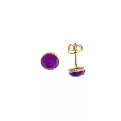 Pendientes plata dorada con cianita morada, Salvatore Plata, 247A0052.