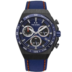 Reloj Tw Steell Fast Lane CEO Tech edición limitada negro y azul, CE4072