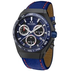 Reloj Tw Steell Fast Lane CEO Tech edición limitada negro y azul, CE4072