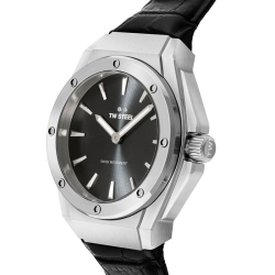 Reloj Tw Steel Ceo Tech de mujer, 38mm, acero y correa negra, CE4033.