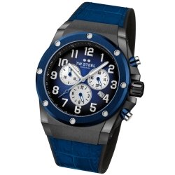 Reloj Tw Steel Ace Genesis edición limitada 44 mm, azul y negro, ACE134.