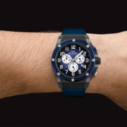 Reloj Tw Steel Ace Genesis edición limitada 44 mm, azul y negro, ACE134.