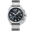 Reloj Tw Steel Canteen TW1013 de hombre, con cronógrafo y correa gris.