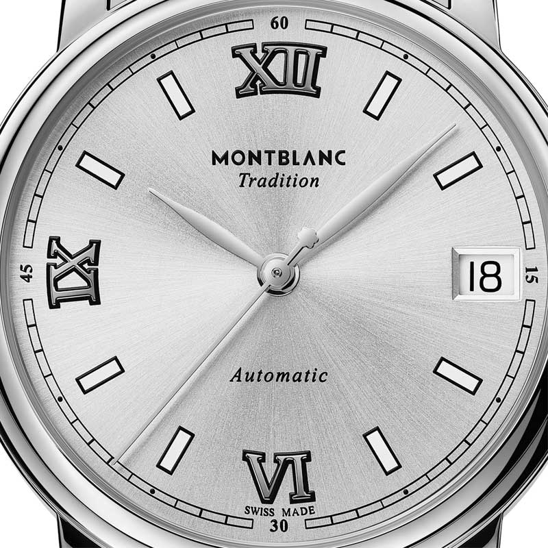 Reloj Montblanc Tradition Automatic Date De Mujer En Acero 127773 