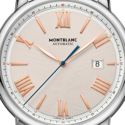 Reloj Montblanc Star Legacy Automatic Date de hombre detalles rosé, 126104.