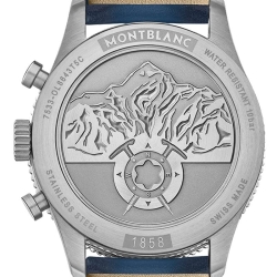 Reloj Montblanc 1858 Automatic Chronograph de hombre en azul, 126912.