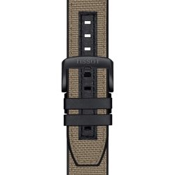 Reloj Tissot SuperSport Chrono negro con correa beige, T1256173705101.