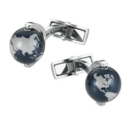 Gemelos Montblanc redondos Heritage Spirit con globo terráqueo, 112998.