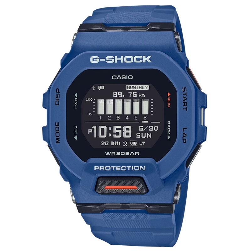Reloj Casio G-Shock G-Squad Con Bluetooth® en azul, GBD-200-2ER.