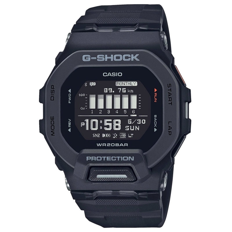 Reloj Casio G-Shock G-Squad Con Bluetooth® en negro, GBD-200-1ER.
