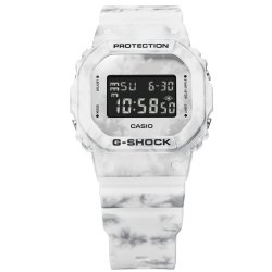 ✌️Reloj Casio G-Shock estampado glaciar pantalla negra, DW-5600GC-7ER.