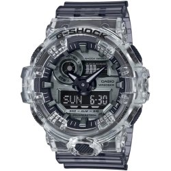 Reloj Casio G-Shock Trending Skeleton de hombre con carcasa transparente, GA-700SK-1AER.