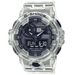 Reloj Casio G-Shock Trending Skeleton transparente y esfera negra, GA-700SKE-7AER.