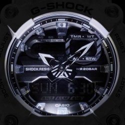Reloj Casio G-Shock Classic en blanco y gris, estampado glacial, GA-900GC-7AER.