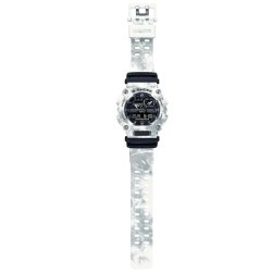 Reloj Casio G-Shock Classic en blanco y gris, estampado glacial, GA-900GC-7AER.